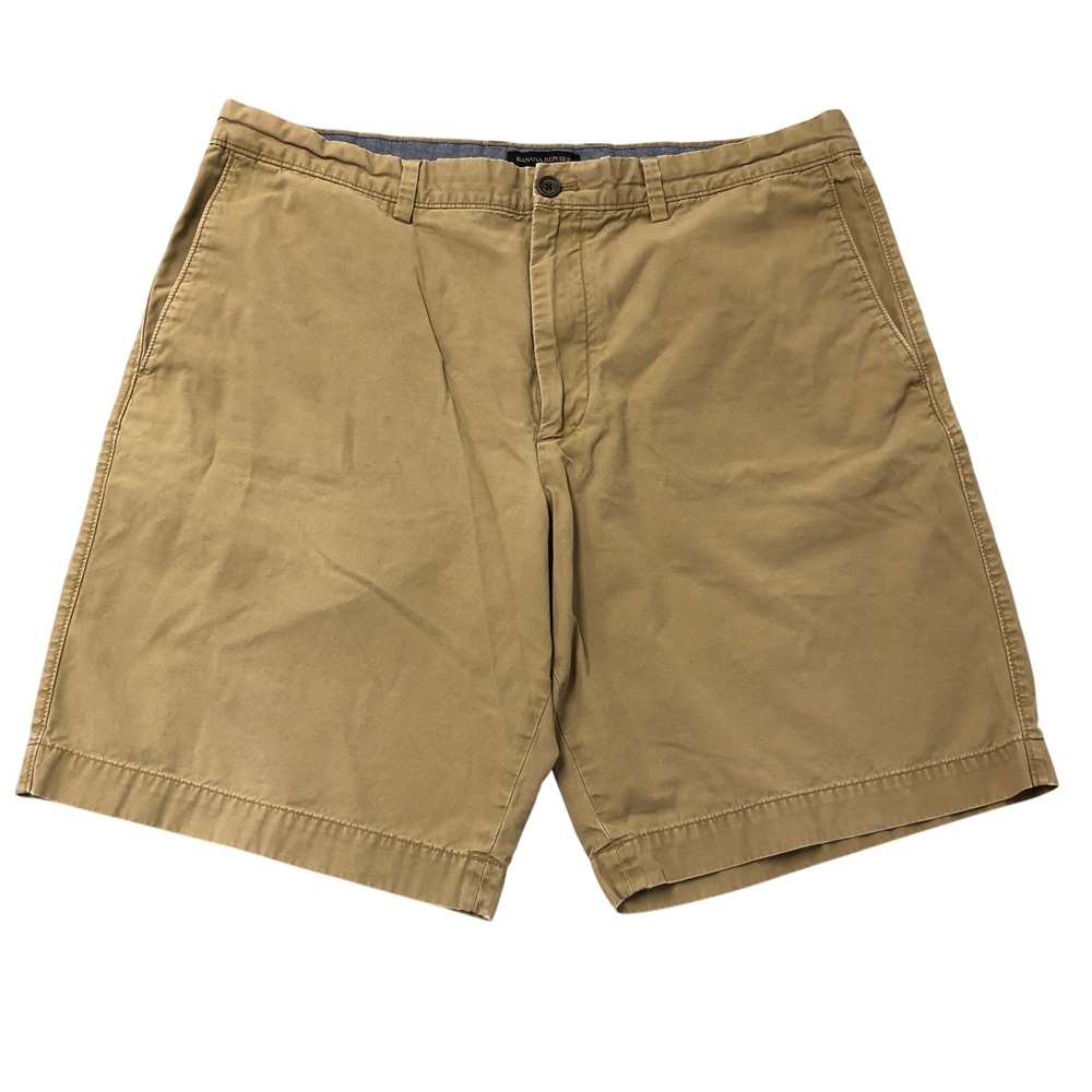 Banana Republic Gavin Shorts Mens 38 Tan Whiskey Cotton Chino